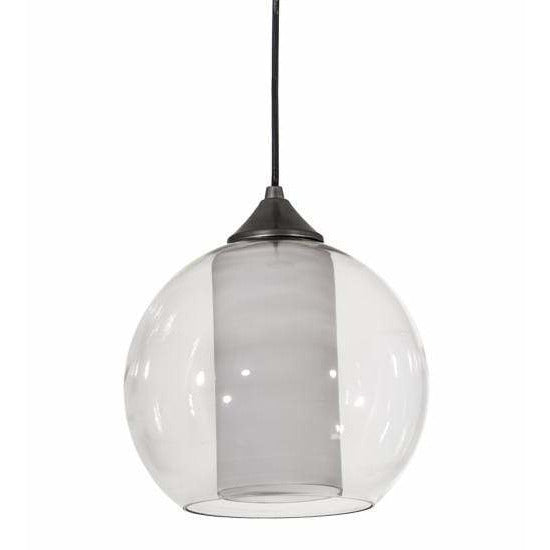 2nd Ave Lighting Pendants Brushed Nickel / Clear Glass / Glass Bola Pendant By 2nd Ave Lighting 189216