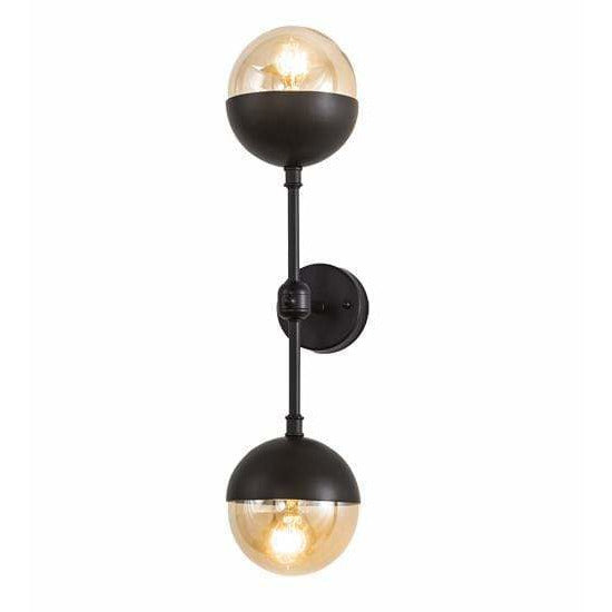 2nd Ave Lighting Two Lights Solar Black / Smoked Necklace Globe Bola Two Light By 2nd Ave Lighting 190424
