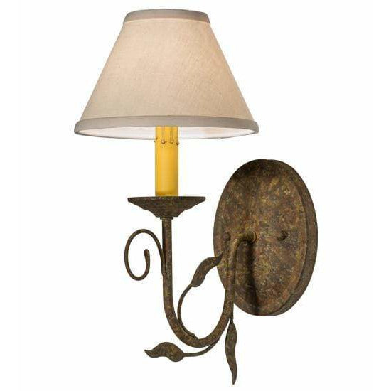 2nd Ave Lighting One Light Organic Rust / Natural Linen Textrene / Fabric Bordeaux One Light By 2nd Ave Lighting 165111