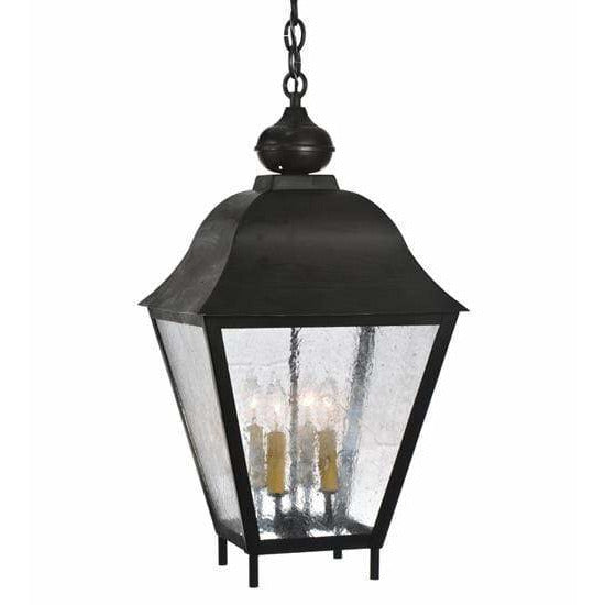2nd Ave Lighting Pendants Wrought Iron / Clear Seeded Glass / Glass Fabric Idalight Boston Pendant By 2nd Ave Lighting 111281
