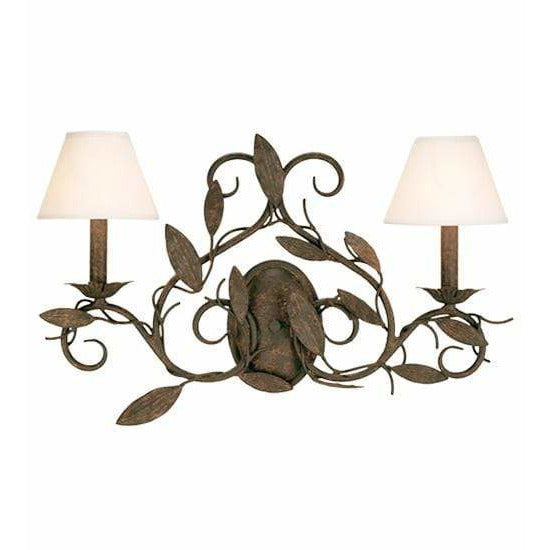 2nd Ave Lighting Two Lights Pompeii Gold / Natural Linen Branches Two Light By 2nd Ave Lighting 115236