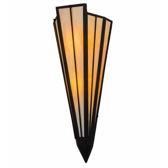 2nd Ave Lighting One Light Textured Black / Beige Art Glass / Glass Fabric Idalight Brum One Light By 2nd Ave Lighting 135522