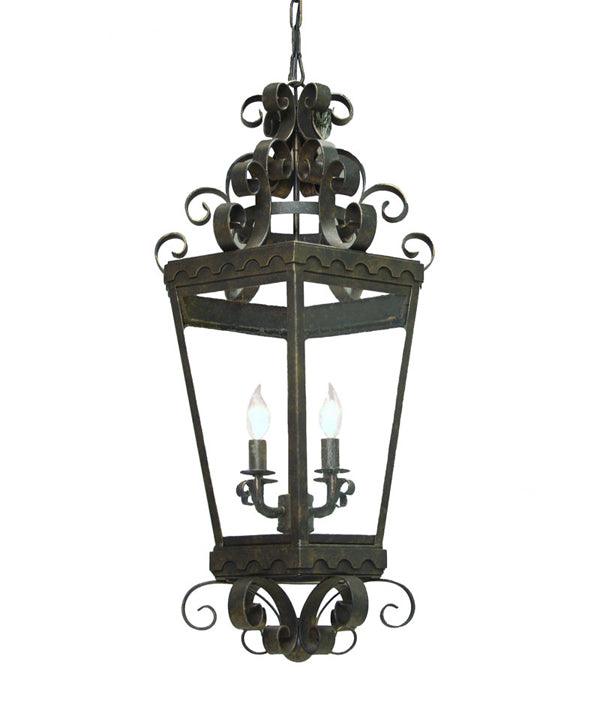 2nd Ave Lighting Pendants Antique Iron Gate / Clear Seeded Glass Cadenza Pendant By 2nd Ave Lighting 150718