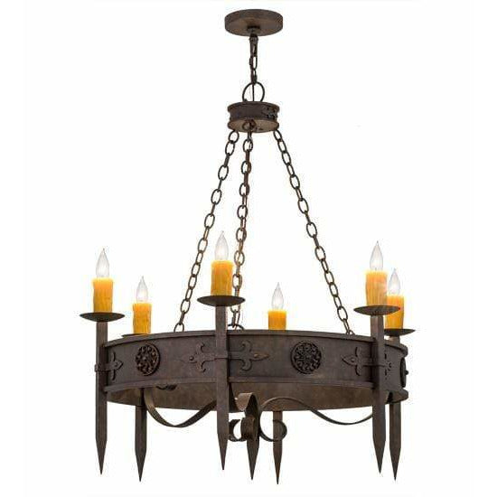 2nd Ave Lighting Chandeliers Gilded Tobacco / Glass Fabric Idalight Calandra Chandelier By 2nd Ave Lighting 115167