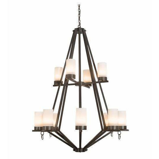 2nd Ave Lighting Chandeliers Gilded Tobacco / Clear Hurricane Glass Calista Chandelier By 2nd Ave Lighting 200630