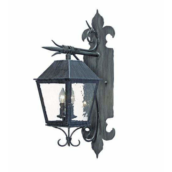 2nd Ave Lighting One Light Antique Iron Gate / Clear Seeded Glass Carmine One Light By 2nd Ave Lighting 119846