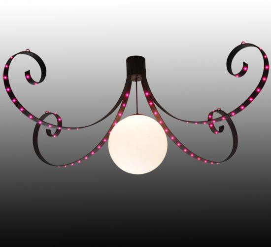 2nd Ave Lighting Chandeliers Cajun Spice / White / Glass Fabric Idalight Carnevale Chandelier By 2nd Ave Lighting 130117