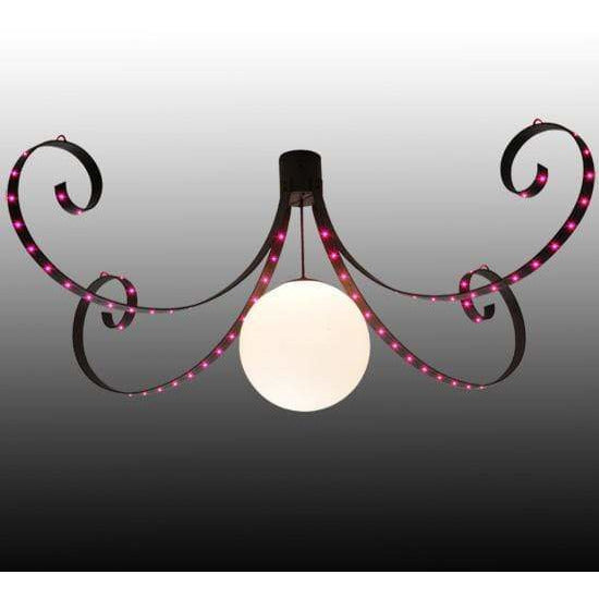 2nd Ave Lighting Chandeliers Cajun Spice / White / Glass Fabric Idalight Carnevale Chandelier By 2nd Ave Lighting 130117