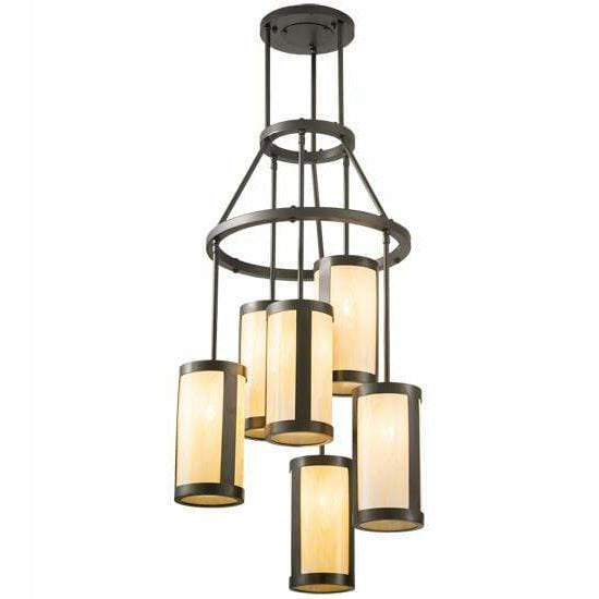 2nd Ave Lighting Chandeliers Exterior Oil Rubbed Bronze / Creme Carrare Idalight / Acrylic Cartier Chandelier By 2nd Ave Lighting 210238