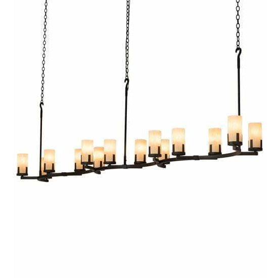 2nd Ave Lighting Chandeliers Charred Iron / Sahara Taupe Idalight Cero Chandelier By 2nd Ave Lighting 195850