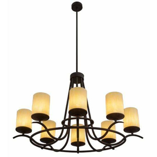2nd Ave Lighting Chandeliers Oil Rubbed Bronze / Glass Fabric Idalight Chandelier By 2nd Ave Lighting 157522