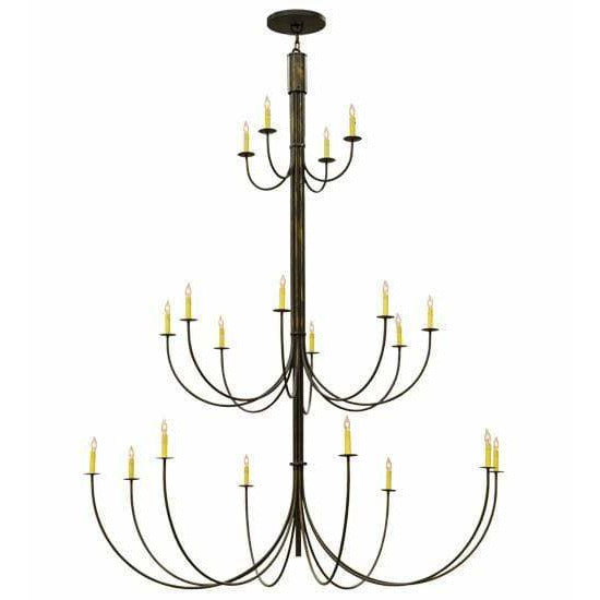 2nd Ave Lighting Chandeliers Timeless Bronze / Glass Fabric Idalight Cheal Chandelier By 2nd Ave Lighting 140807