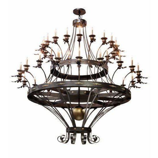 2nd Ave Lighting Chandeliers Ext .Oil Rubbed Bronze/Royal Bronze Highlight Chloe Chandelier By 2nd Ave Lighting 198967