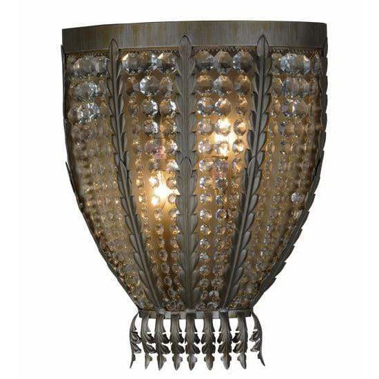 2nd Ave Lighting One Light Antique Silver / Crystal / Glass Fabric Idalight Chrisanne One Light By 2nd Ave Lighting 143450
