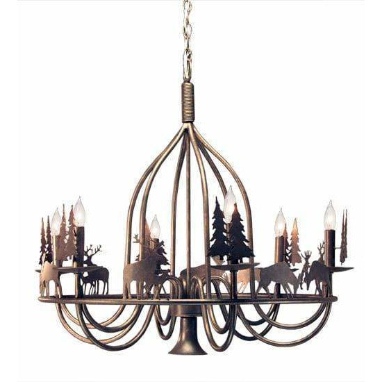 2nd Ave Lighting Chandeliers Gilded Tobacco Ciervo Chandelier By 2nd Ave Lighting 120983