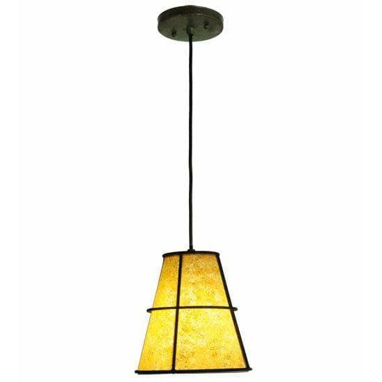 2nd Ave Lighting Pendants Weathered Brass / Parchment / Glass Fabric Idalight Cilindro Pendant By 2nd Ave Lighting 135678