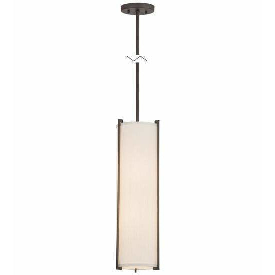 2nd Ave Lighting Pendants Oil Rubbed Bronze / Glass Fabric Idalight Cilindro Pendant By 2nd Ave Lighting 161058