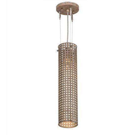2nd Ave Lighting Pendants Ombre Lavato / Glass Fabric Idalight Cilindro Pendant By 2nd Ave Lighting 174189