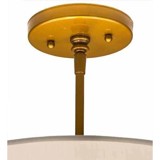 2nd Ave Lighting Pendants Brass / #62 White Hardbacked / Glass Fabric Idalight Cilindro Pendant By 2nd Ave Lighting 187097