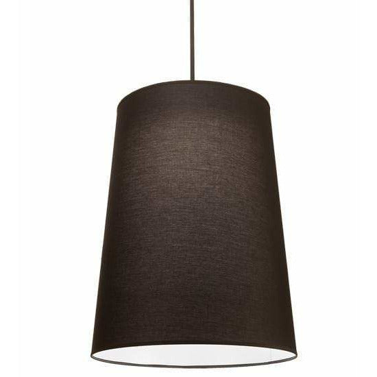 2nd Ave Lighting Pendants Textured Black / Black Textrene / Fabric/Acrylic Cilindro Pendant By 2nd Ave Lighting 212743