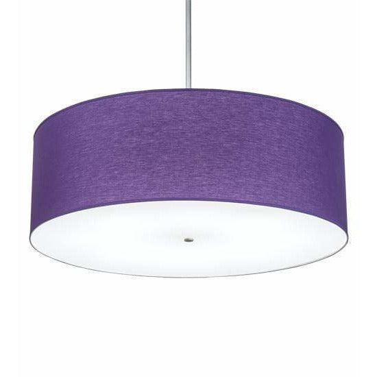 2nd Ave Lighting Pendants Sparkle Silver / Purple Textrene And Statuario Idalight / Fabric/Acrylic Cilindro Pendant By 2nd Ave Lighting 226828