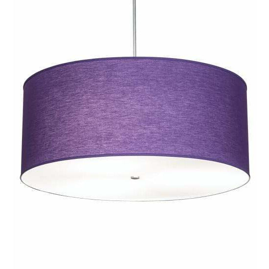 2nd Ave Lighting Pendants Sparkle Silver / Purple Textrene And Statuario Idalight / Fabric/Acrylic Cilindro Pendant By 2nd Ave Lighting 226829