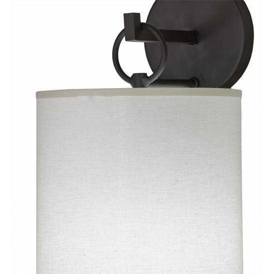2nd Ave Lighting Led Oil Rubbed Bronze / Eggshell Textrene / Glass Fabric Idalight Cilindro Led By 2nd Ave Lighting 153357