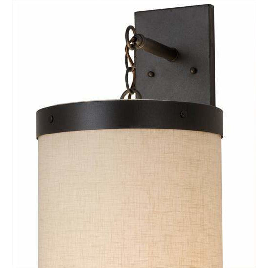 2nd Ave Lighting One Light Gunmetal / Off White Textrene / Glass Fabric Idalight Cilindro One Light By 2nd Ave Lighting 176257