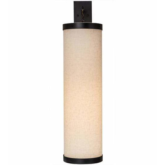2nd Ave Lighting One Light Gunmetal / Off White Textrene / Glass Fabric Idalight Cilindro One Light By 2nd Ave Lighting 176257