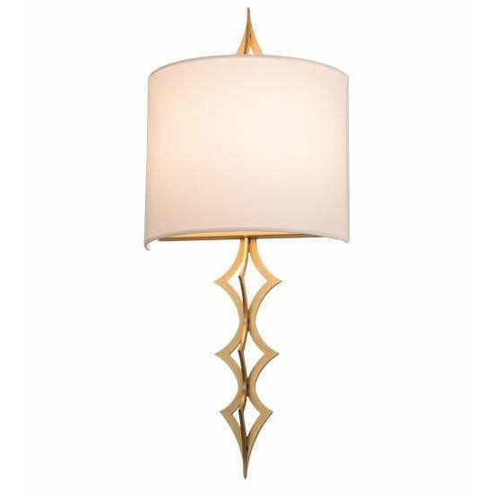 2nd Ave Lighting One Light Goldtastic / Eggshell Textrene / Glass Fabric Idalight Cilindro One Light By 2nd Ave Lighting 194651