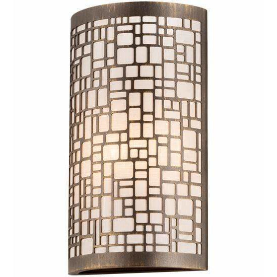 2nd Ave Lighting One Light Antique Brass / Off White Textrene / Fabric/Acrylic Cilindro One Light By 2nd Ave Lighting 210932