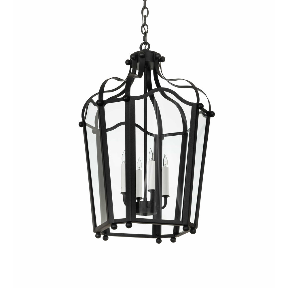 2nd Ave Lighting Pendants Textured Black / Clear Glass / Glass Citadel Pendant By 2nd Ave Lighting 218160