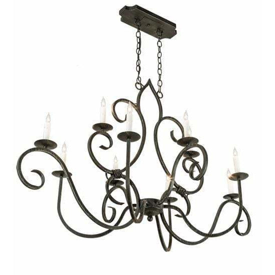 2nd Ave Lighting Chandeliers Antique Iron Gate / Faux White Candlelights Clifton Chandelier By 2nd Ave Lighting 210724