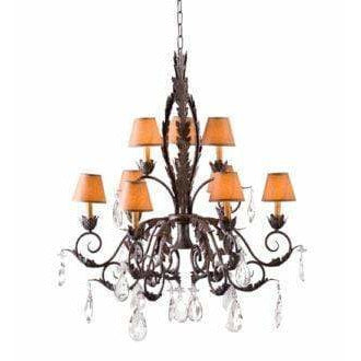 2nd Ave Lighting Chandeliers Cajun Spice / Taos Parchment Country French Chandelier By 2nd Ave Lighting 119077