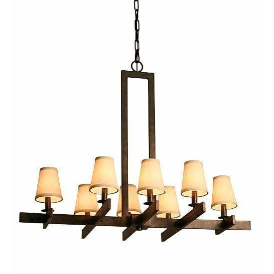 2nd Ave Lighting Chandeliers Gilded Tobacco / Ivory Textrene Dante Chandelier By 2nd Ave Lighting 118284