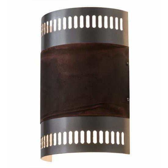 2nd Ave Lighting One Light Nickel/Acid Burnt Copper / Glass Fabric Idalight Elements One Light By 2nd Ave Lighting 164214