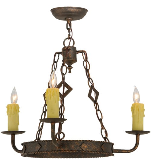 2nd Ave Lighting Chandeliers Gilded Tobacco / Polyresin Elvita Chandelier By 2nd Ave Lighting 145594