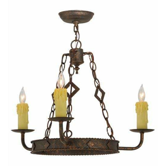 2nd Ave Lighting Chandeliers Gilded Tobacco / Polyresin Elvita Chandelier By 2nd Ave Lighting 145594