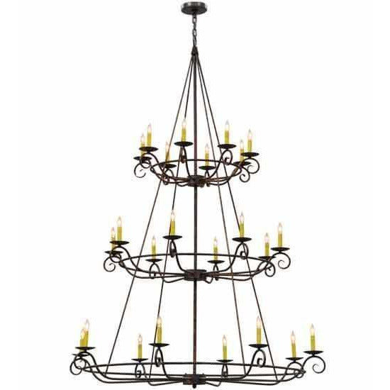 2nd Ave Lighting Chandeliers Gilded Tobacco / Glass Fabric Idalight Estrella Chandelier By 2nd Ave Lighting 115255
