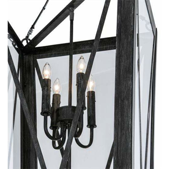 2nd Ave Lighting Pendants Antique Iron Gate / Crystal Idalight / Glass Fabric Idalight Eures Pendant By 2nd Ave Lighting 150231