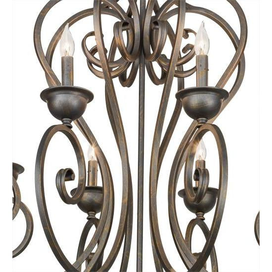2nd Ave Lighting Pendants French Bronze / Glass Fabric Idalight Fernando Pendant By 2nd Ave Lighting 153862