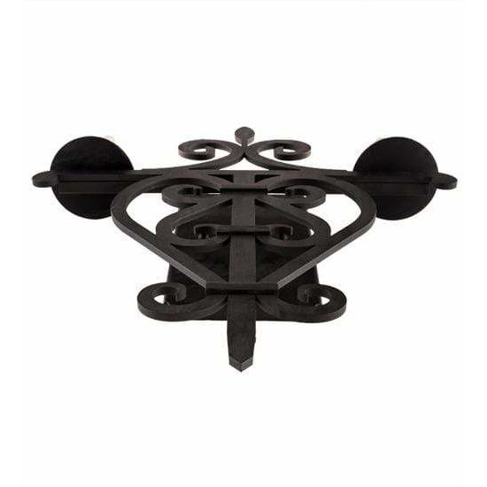 2nd Ave Lighting Two Lights Costello Black / Glass Fabric Idalight Fleur De Lys Two Light By 2nd Ave Lighting 189161