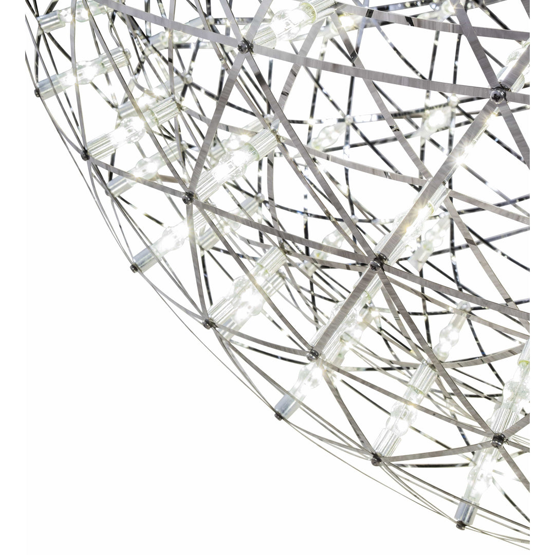2nd Ave Lighting Pendants Chrome And Polished Stainless Steel Geosphere Pendant By 2nd Ave Lighting 217276