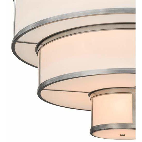2nd Ave Lighting Pendants Nickel / Statuario Idalight / Glass Fabric Idalight Jayne Pendant By 2nd Ave Lighting 153330