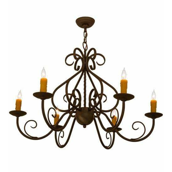2nd Ave Lighting Chandeliers Gilded Tobacco / Glass Fabric Idalight Jenna Chandelier By 2nd Ave Lighting 160714
