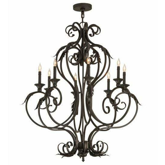 2nd Ave Lighting Chandeliers Oil Rubbed Bronze / Glass Fabric Idalight Josephine Chandelier By 2nd Ave Lighting 120434