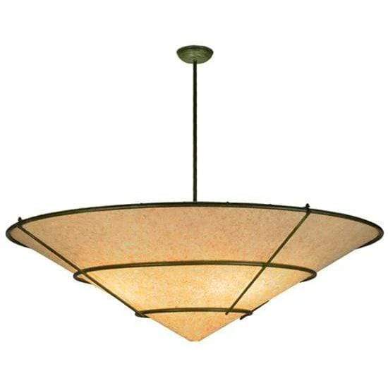 2nd Ave Lighting Pendants Weathered Brass / Parchment Textrene / Glass Fabric Idalight Kalahari Pendant By 2nd Ave Lighting 139944
