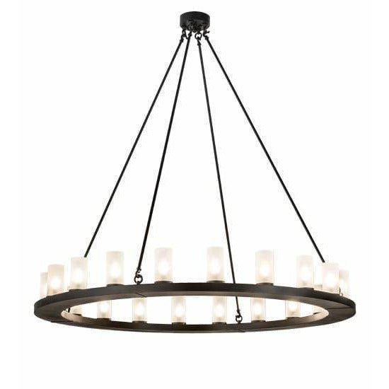 2nd Ave Lighting Chandeliers Blackwash / Clear Frosted Glass Loxley Chandelier By 2nd Ave Lighting 199415