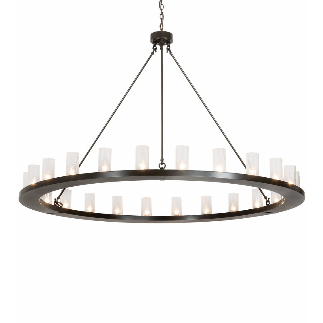 2nd Ave Lighting Chandeliers Timeless Bronze / Seedy Glass / Glass Loxley Chandelier By 2nd Ave Lighting 220951