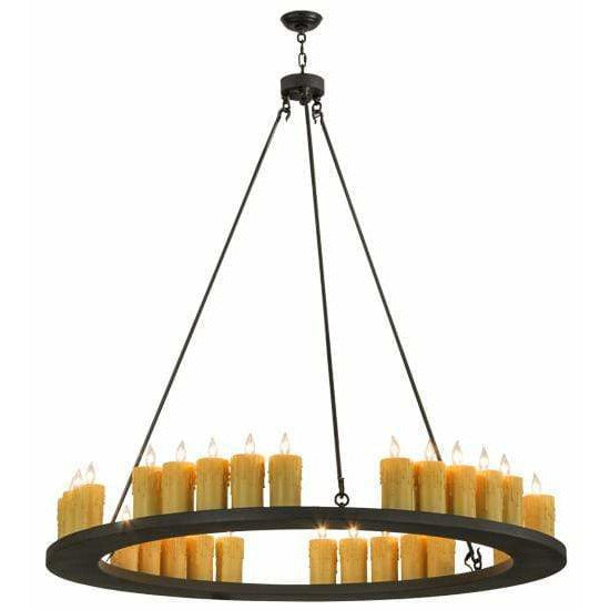 2nd Ave Lighting Chandeliers Wrought Iron / Glass Fabric Idalight Loxley Chandelier By 2nd Ave Lighting 77808